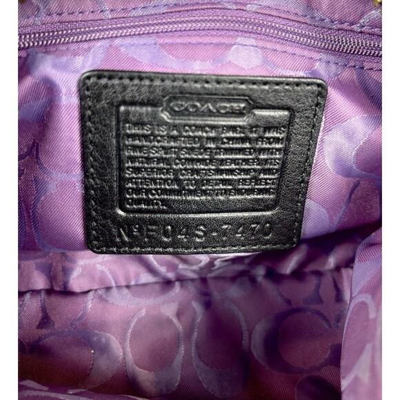 Coach Y2K Vintage Purple Suede Demi Baguette Shoulder Bag Tassle - Picture 6 of 8